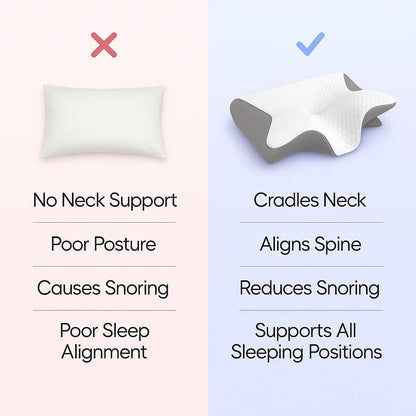 AcheFree™ Ergonomic Butterfly Pillow