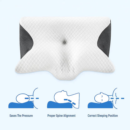 AcheFree™ Ergonomic Butterfly Pillow