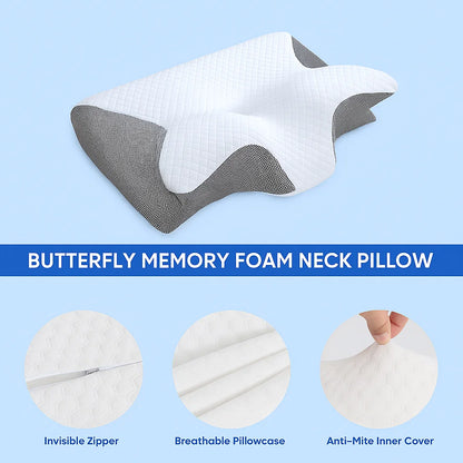 AcheFree™ Ergonomic Butterfly Pillow
